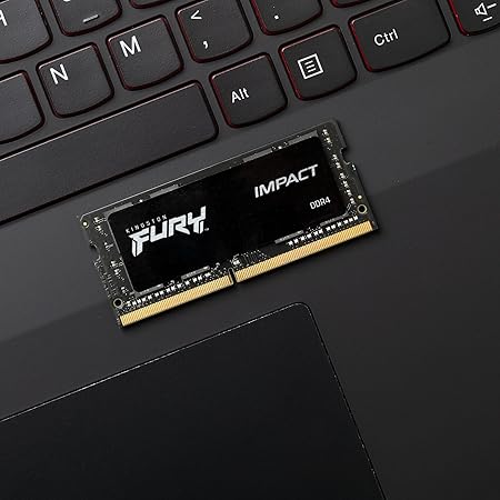 Kingston Fury Impact 32GB 3200MHz DDR4 CL20 Laptop Memory Single Stick KF432S20IB/32 Black