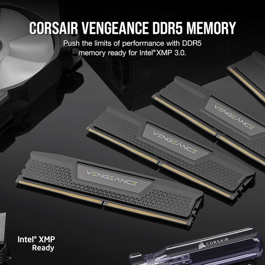 CORSAIR Vengeance 32GB (16GBx2) DDR5 DRAM 5200MHz C40 Desktop Ram - CMK32GX5M2B5200C40