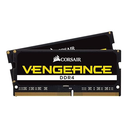 Corsair Vengeance Performance SODIMM Memory 32GB (2x16GB) DDR4 3200MHz CL22 Unbuffered for 8th Generation or Newer Intel Core i7, and AMD Ryzen 4000 Series Notebooks Black