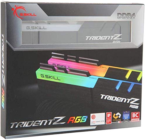 G.SKILL Trident Z RGB 16GB (2 * 8GB) DDR4 3200 MHz CL16-18-18-38 1.35V Desktop Memory RAM - F4-3200C16D-16GTZR