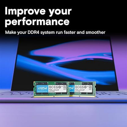 Crucial RAM 32GB DDR4 3200MHz CL22 (or 2933MHz or 2666MHz) Laptop Memory CT32G4SFD832A