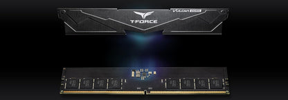TEAMGROUP T-Force Vulcan 16GB 5200MHz DDR5 DRAM (5200MT/s) Black UDIMM Desktop Gaming Memory, Metal Heatsink, ECC, XMP 3.0/AMD Expo, Compatible with Intel/AMD CPU, High Performance, Low Latency RAM