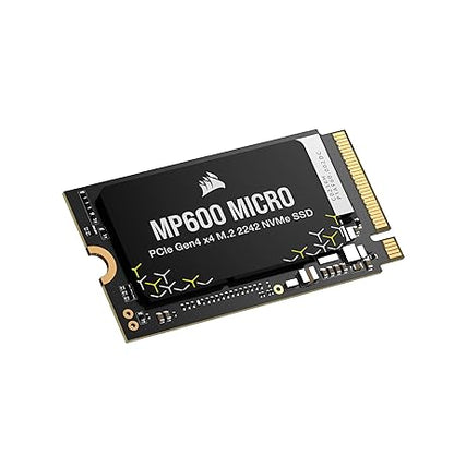 Corsair MP600 Micro PCIe Gen4 x4 NVMe M.2 2242 SSD - 2 TB - sequential Read Write speeds of up to 7,000MB/sec, Ideal for high Performance laptops & notebooks