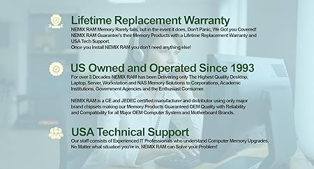 NEMIX RAM 16GB (1X16GB) DDR5 5200MHz PC5-41600 1Rx8 1.1V CL44 262-PIN Non-ECC Unbuffered SODIMM Laptop PC Memory