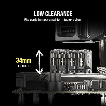 CORSAIR Vengeance LPX 32GB (2x16GB) DDR4 3200 (PC4-25600) C16 1.35V Desktop Memory - Black