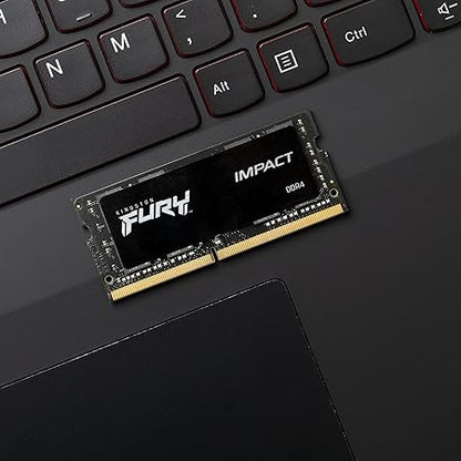 Kingston Fury Impact 32GB 3200MHz DDR4 CL20 Laptop Memory Single Stick KF432S20IB/32 Black
