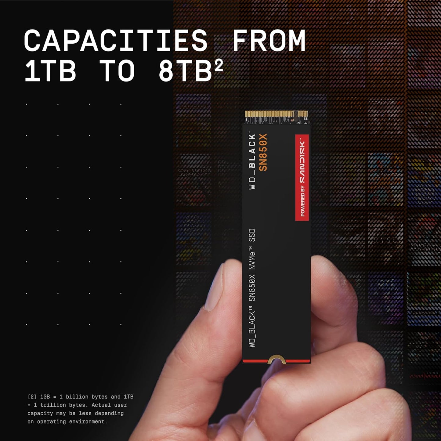 WD_BLACK Western Digital SN850X NVMe 4TB, Upto 7300MB/s R, 6600MB/s W, 5Y Warranty, PCIe Gen 3 NVMe M.2 (2280), Gaming Storage, Internal Solid State Drive (SSD) (WDS400T2X0E)