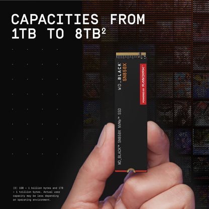 WD_BLACK Western Digital SN850X NVMe 4TB, Upto 7300MB/s R, 6600MB/s W, 5Y Warranty, PCIe Gen 3 NVMe M.2 (2280), Gaming Storage, Internal Solid State Drive (SSD) (WDS400T2X0E)