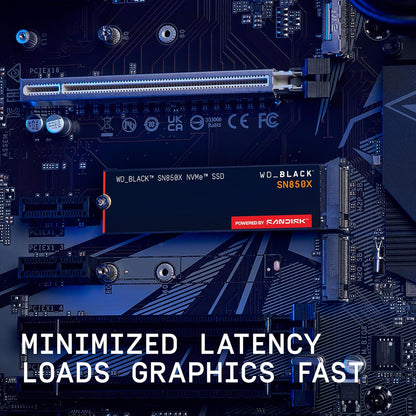 WD_BLACK Western Digital SN850X NVMe 4TB, Upto 7300MB/s R, 6600MB/s W, 5Y Warranty, PCIe Gen 3 NVMe M.2 (2280), Gaming Storage, Internal Solid State Drive (SSD) (WDS400T2X0E)