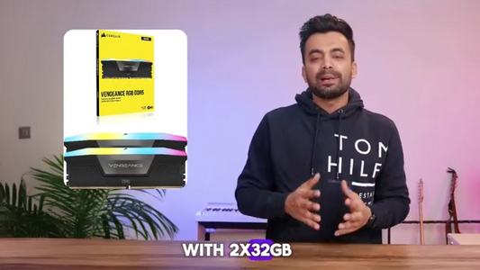 CORSAIR Vengeance RGB DDR5 RAM 32GB (2x16GB) 6400MHz CL36 Intel XMP iCUE Compatible Computer Memory - White (CMH32GX5M2B6400C36W)